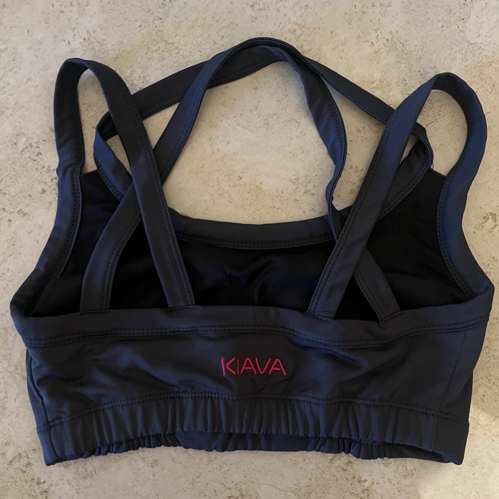 KIAVA Sleek Multi-Strap Strappy Back High-Impact Supportive Sports Bra Sz Small‎